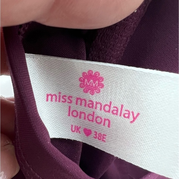 MISS MANDALAY LONDON Icon Ring Bikini Swimsuit | 38E top/Large Bottom - Picture 6 of 9